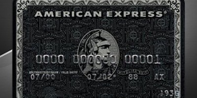 Plastic Amex Black Card